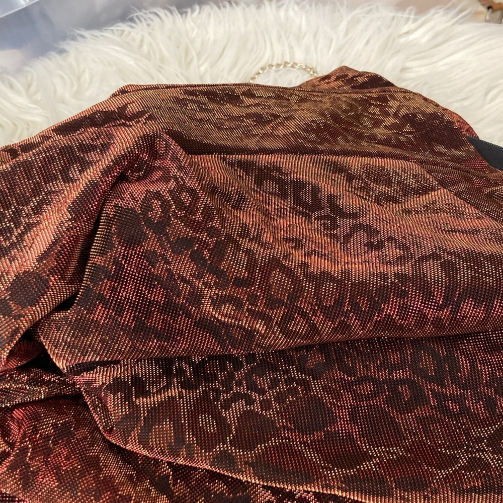 Jessica McClintock for GUNNE SAX Size 3 Y2K Strapless Animal Print Evening Gown - Picture 12 of 12